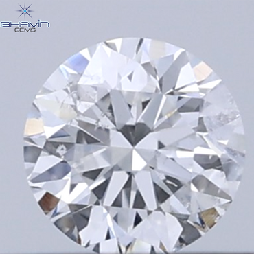 0.18 CT ラウンド ローズ カット シェイプ 天然ダイヤモンド ピンク色 I2 クラリティ (3.86 MM)