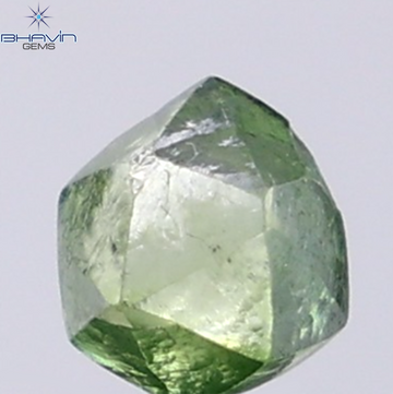 1.18 CT Natural Rough Diamond Enhanced Green Color Clarity SI (5.98 MM)