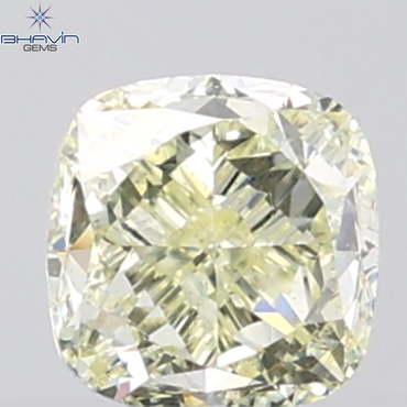 GIA認定 1.27 CT クッションダイヤモンド イエローカラー 天然ダイヤモンド VS1 クラリティ (5.97 MM)