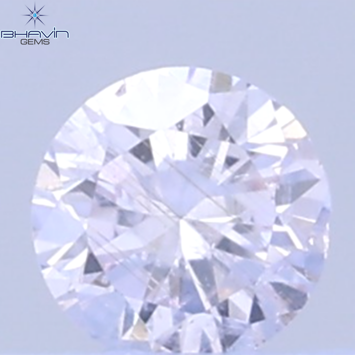0.26 CT ラウンドシェイプ 天然ダイヤモンド ピンクカラー VS1 クラリティ (4.10 MM)
