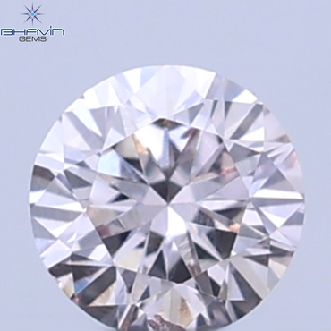 0.26 CT ラウンドシェイプ 天然ダイヤモンド ピンクカラー VS1 クラリティ (4.10 MM)
