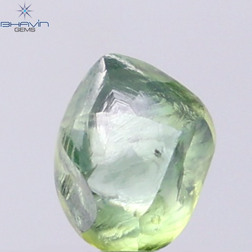 1.57 CT Natural Rough Diamond Enhanced Green Blue Color Clarity VS (7.54 MM)