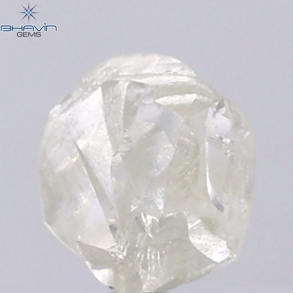 0.91 CT Natural Rough Diamond White Color Clarity VS (6.00 MM)