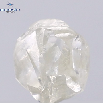 0.91 CT Natural Rough Diamond White Color Clarity VS (6.00 MM)