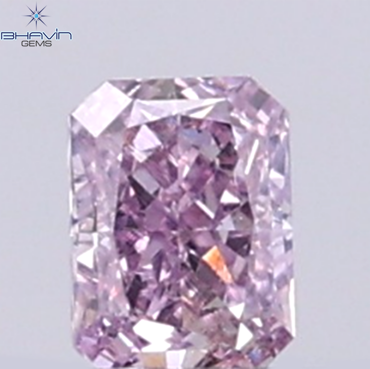 0.25 CT Natural Radiant Diamond Intense Pink Color Clarity VS1 (4.00 MM)