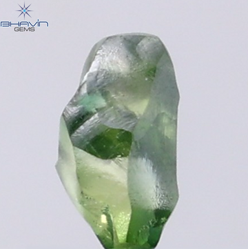 0.95 CT Natural Rough Diamond Enhanced Green Color Clarity VS (7.31 MM)