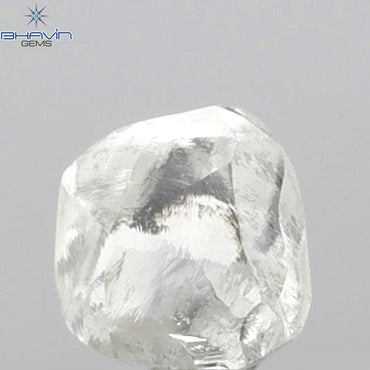 0.46 CT Rough Shape Natural Diamond White Color VS1 Clarity (4.24 MM)