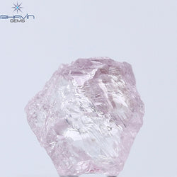 0.52 CT Rough Shape Natural Diamond Pink Color I1 Clarity (5.63 MM)
