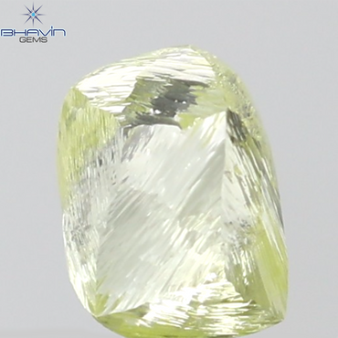 0.69 CT Rough Shape Natural Diamond Yellow Color VVS1 Clarity (4.30 MM)