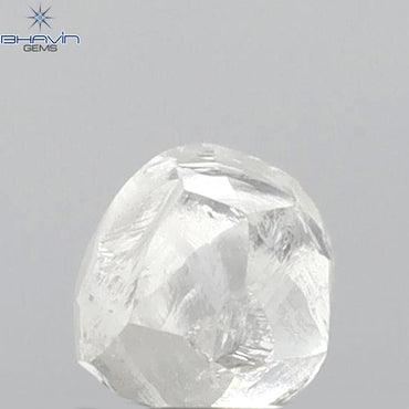 0.56 CT Rough Shape Natural Diamond White Color VS1 Clarity (5.60 MM)