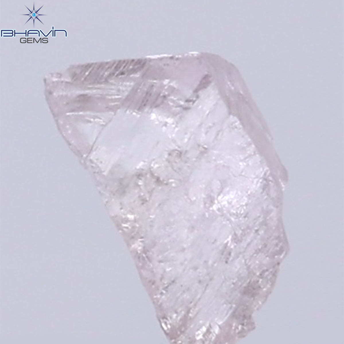 0.26 CT Natural Rough Diamond Pink Color Clarity SI (5.76 MM)