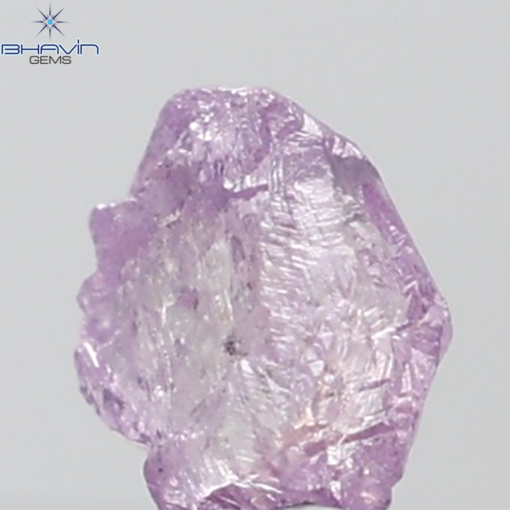 0.31 CT Rough Shape Natural Diamond Pink Color SI Clarity (3.25 MM)