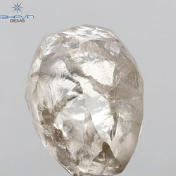 2.15 CT Rough Shape Natural Diamond Brown Color VS1 Clarity (7.47 MM)