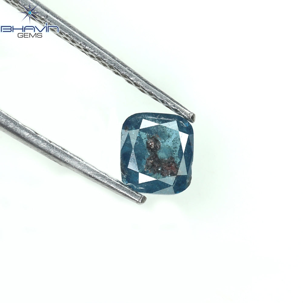 0.43 CT Cushion Diamond Natural Diamond Blue Diamond Clarity I3 (4.67 MM)