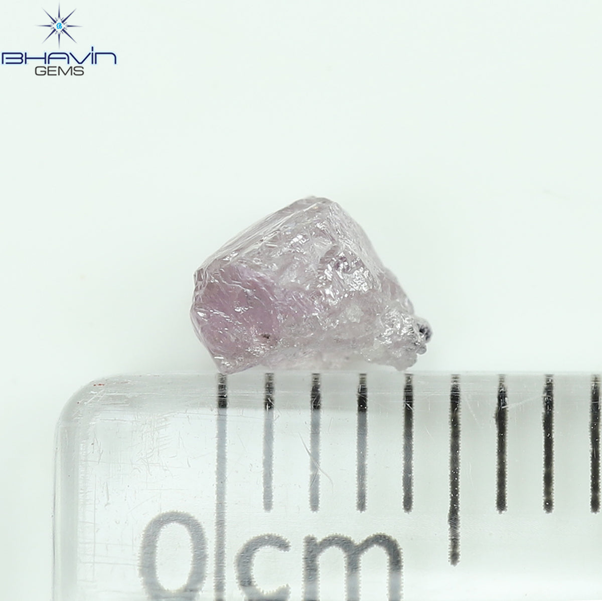 0.51 CT Natural Rough Diamond Pink Color Clarity I1 (5.18 MM)
