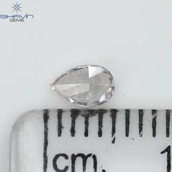 0.23 CT Pear Shape Natural Diamond Pink Color SI2 Clarity (4.80 MM)