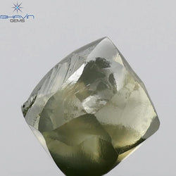 1.94 CT Natural Rough Diamond Enhanced Green Color Clarity SI1 (5.90 MM)