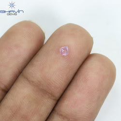 0.10 CT Rough Natural Diamond Pink Color I2 Clarity (3.50 MM)