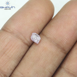 0.33 CT Rough Shape Natural Diamond Pink Color SI1 Clarity (4.25 MM)