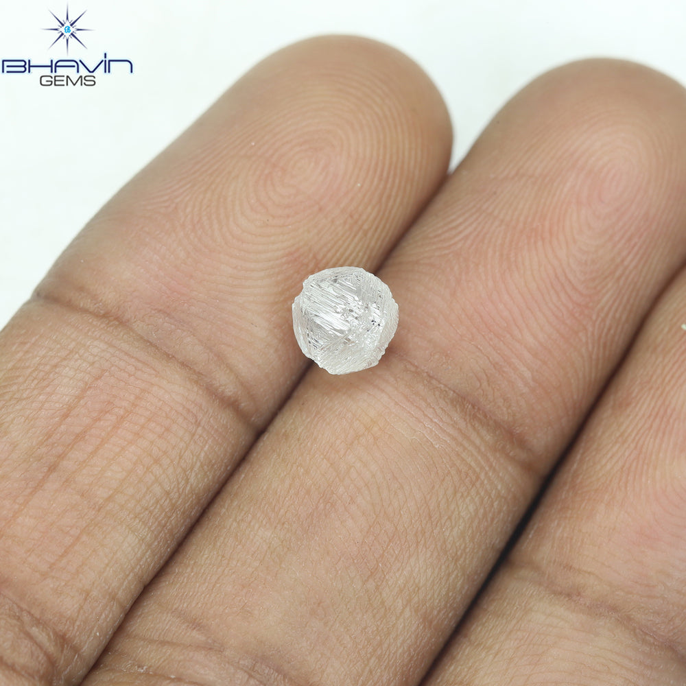 0.90 CT ラフ シェイプ ナチュラル ダイヤモンド ホワイト カラー VS1 クラリティ (5.95 MM)