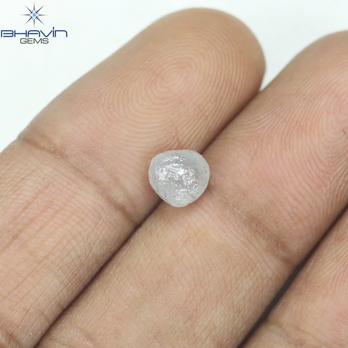 1.21 CT Rough Shape Natural Diamond White Color I3 Clarity (4.94 MM)