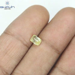 0.90 CT ラフ シェイプ ナチュラル ダイヤモンド ホワイト カラー VS1 クラリティ (5.95 MM)