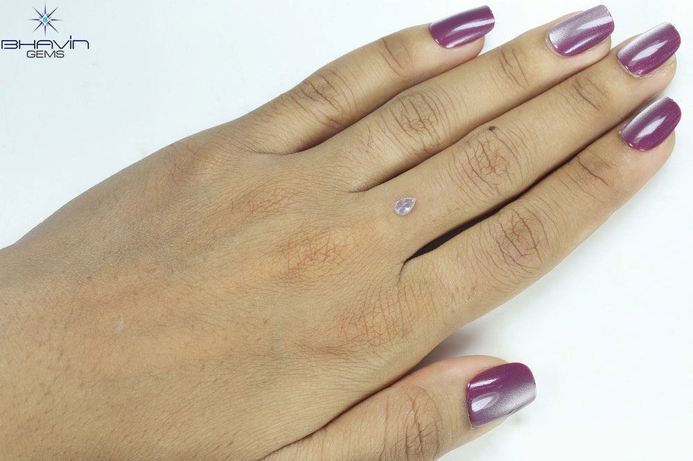 0.25 CT Pear Shape Natural Diamond White Color I1 Clarity (4.76 MM)