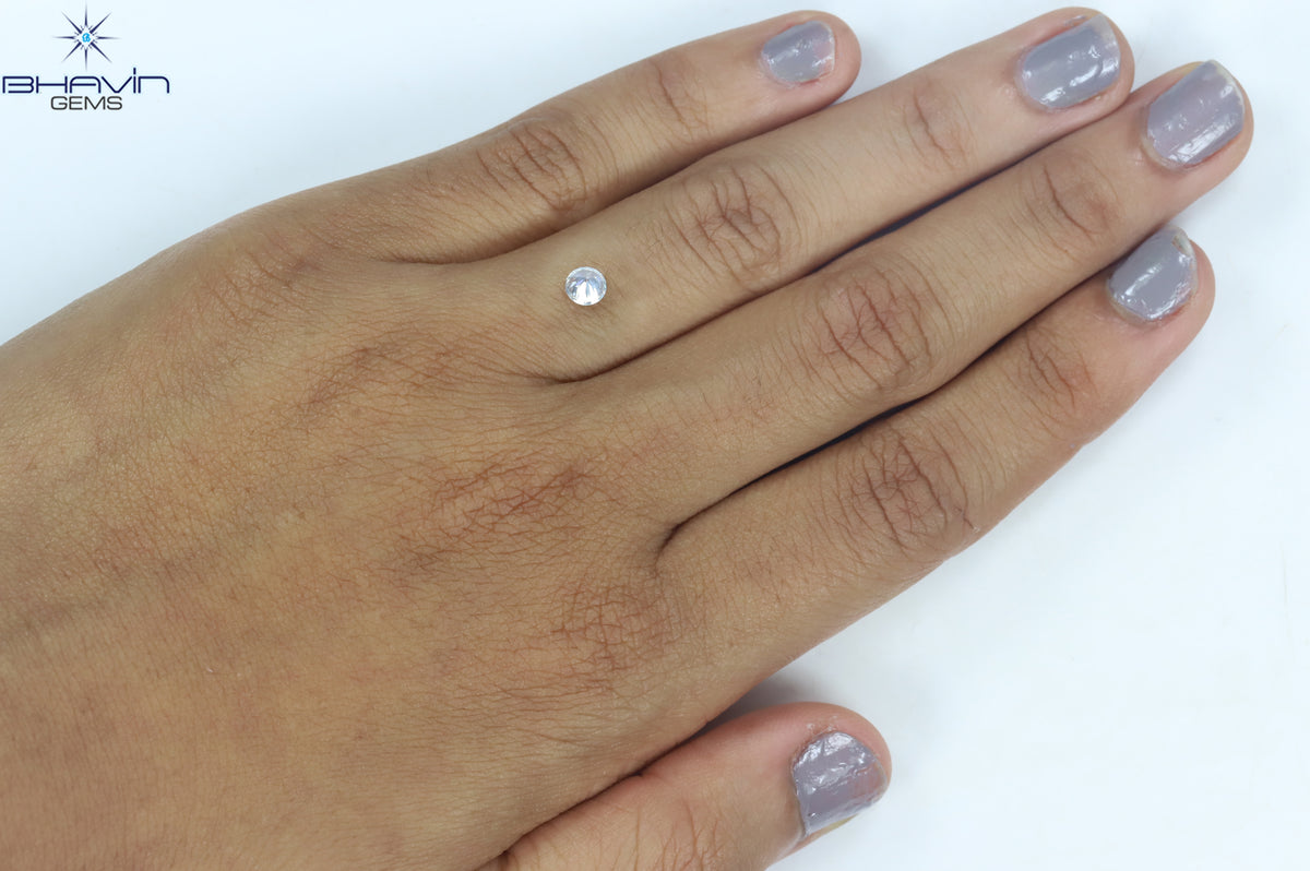 0.30 CT Round Shape Natural Loose Diamond White Color SI1 Clarity (4.34 MM)