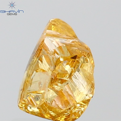 0.54 CT Rough Shape Natural Diamond Orange Color VS Clarity (4.50 MM)