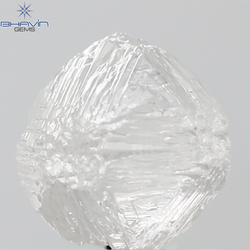 0.90 CT ラフ シェイプ ナチュラル ダイヤモンド ホワイト カラー VS1 クラリティ (5.95 MM)