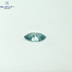 0.45 CT Marquise Shape Natural Diamond Blue Color SI2 Clarity (7.02 MM)