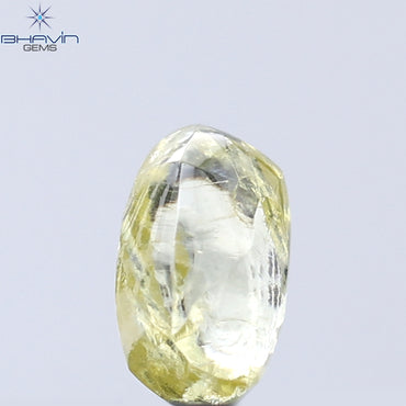 0.35 CT Rough Shape Natural Diamond Yellow Color VS1 Clarity (4.98 MM)