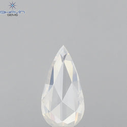 0.52 CT Pear Shape Natural Diamond White Color SI1 Clarity (8.11 MM)