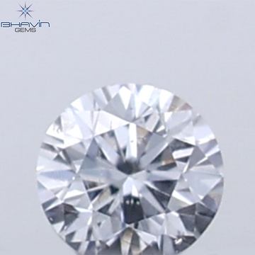 0.02 CT Round Cut Natural Diamond Grey Blue Color VS2 Clarity