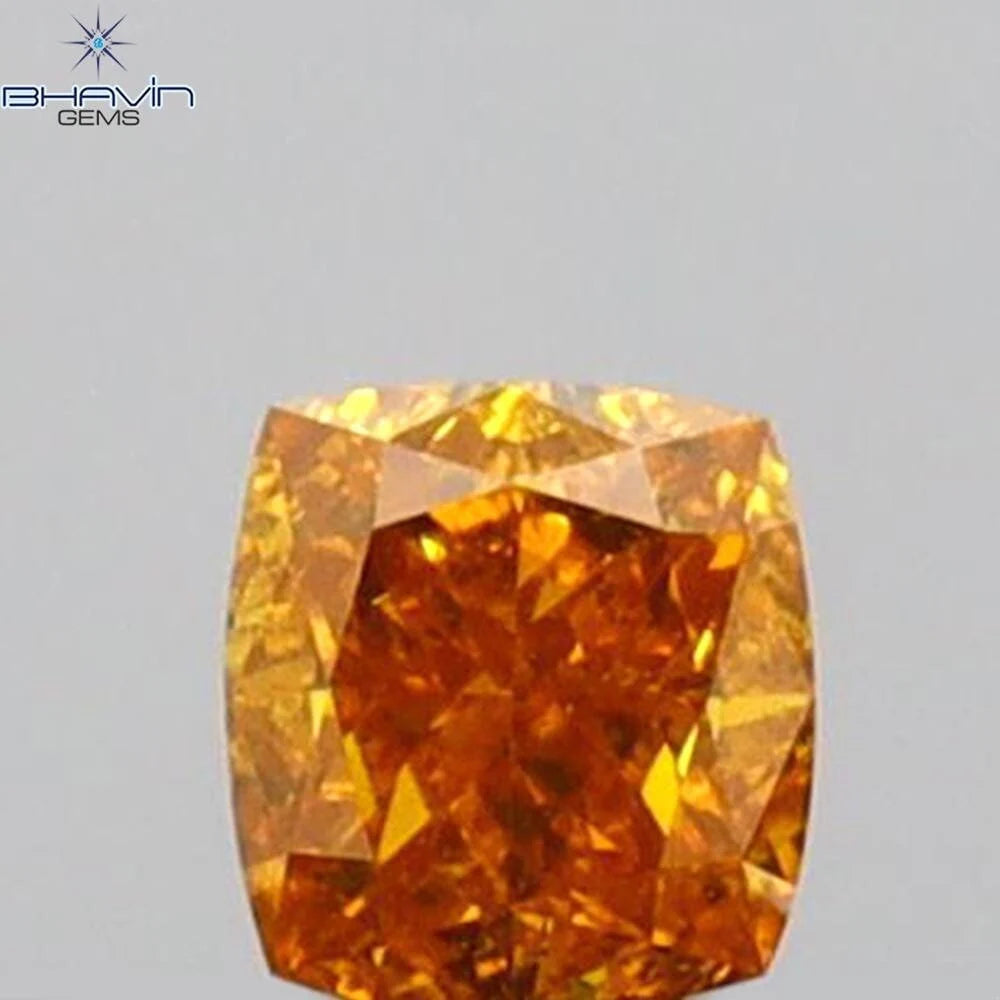 0.20 CT クッション シェイプ ナチュラル ルース ダイヤモンド グリーン カラー VS1 クラリティ (3.38 MM)