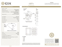 GIA Certified 0.39 CT Radiant Diamond Natural Pink Brown Color SI2 Clarity (5.16 MM)