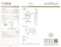 GIA認定 1.27 CT クッションダイヤモンド イエローカラー 天然ダイヤモンド VS1 クラリティ (5.97 MM)