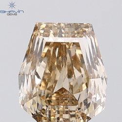 1.92 CT Coffin Cut Natural Brown Diamond SI Clarity (7.18 MM)