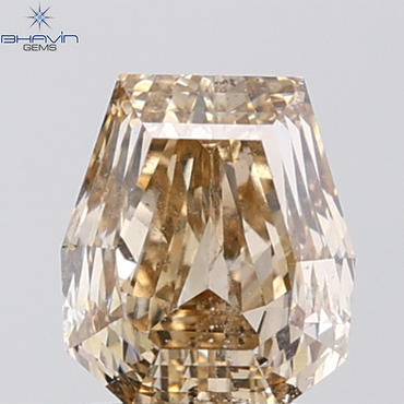 1.92 CT Coffin Cut Natural Brown Diamond SI Clarity (7.18 MM)