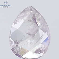 0.32 CT Pear Diamond Natural Pink Color I3 Clarity (5.51 MM)
