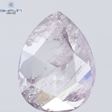 0.32 CT Pear Diamond Natural Pink Color I3 Clarity (5.51 MM)