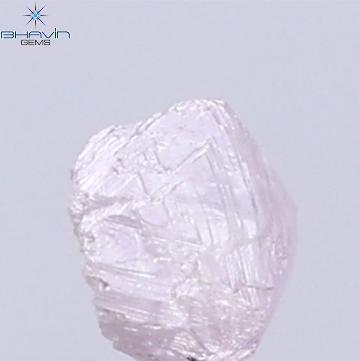 0.24 CT Natural Rough Diamond Pink Color Clarity I1 (3.36 MM)