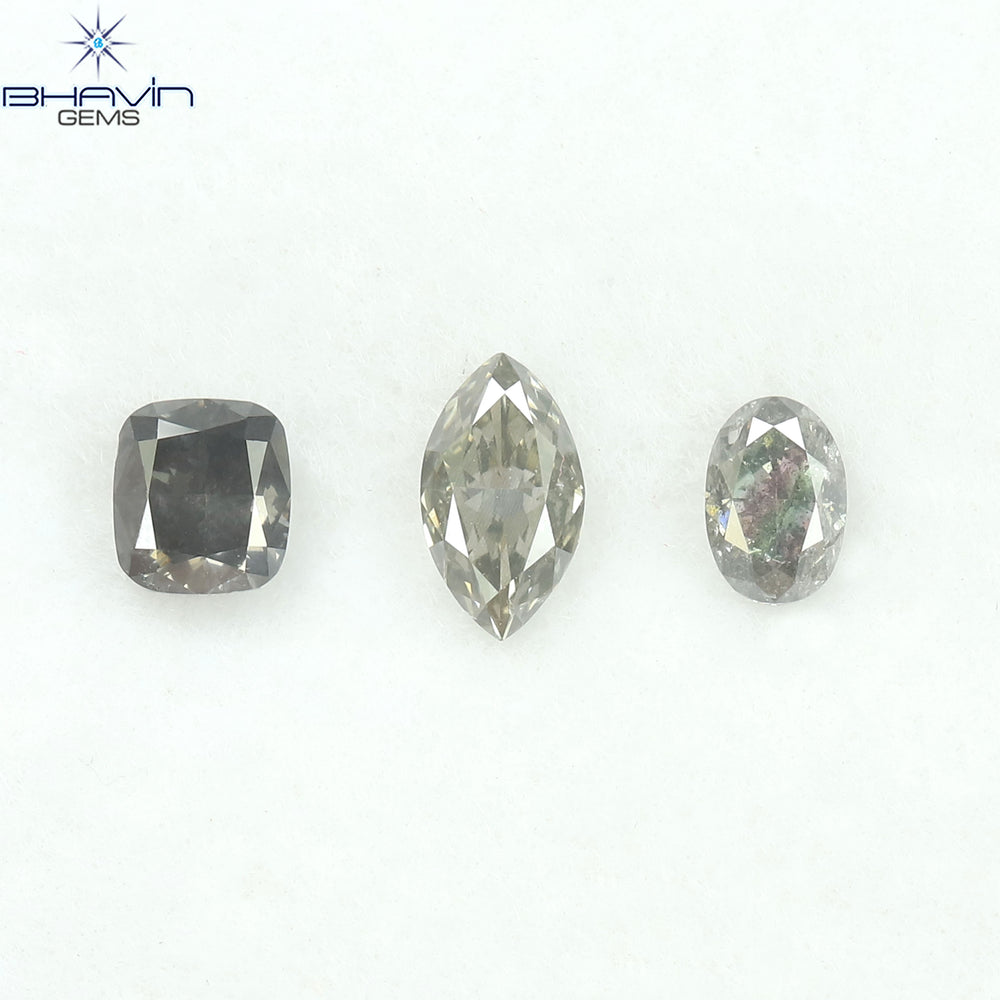 0.34 CT ハートシェイプ ナチュラル ダイヤモンド オレンジ色 VS1 クラリティ (4.59 MM)