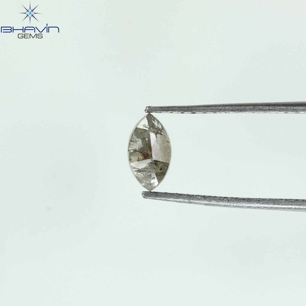 0.44 CT マーキスシェイプ 天然ルースダイヤモンド ブラウンカラー I3 クラリティ (6.40 MM)