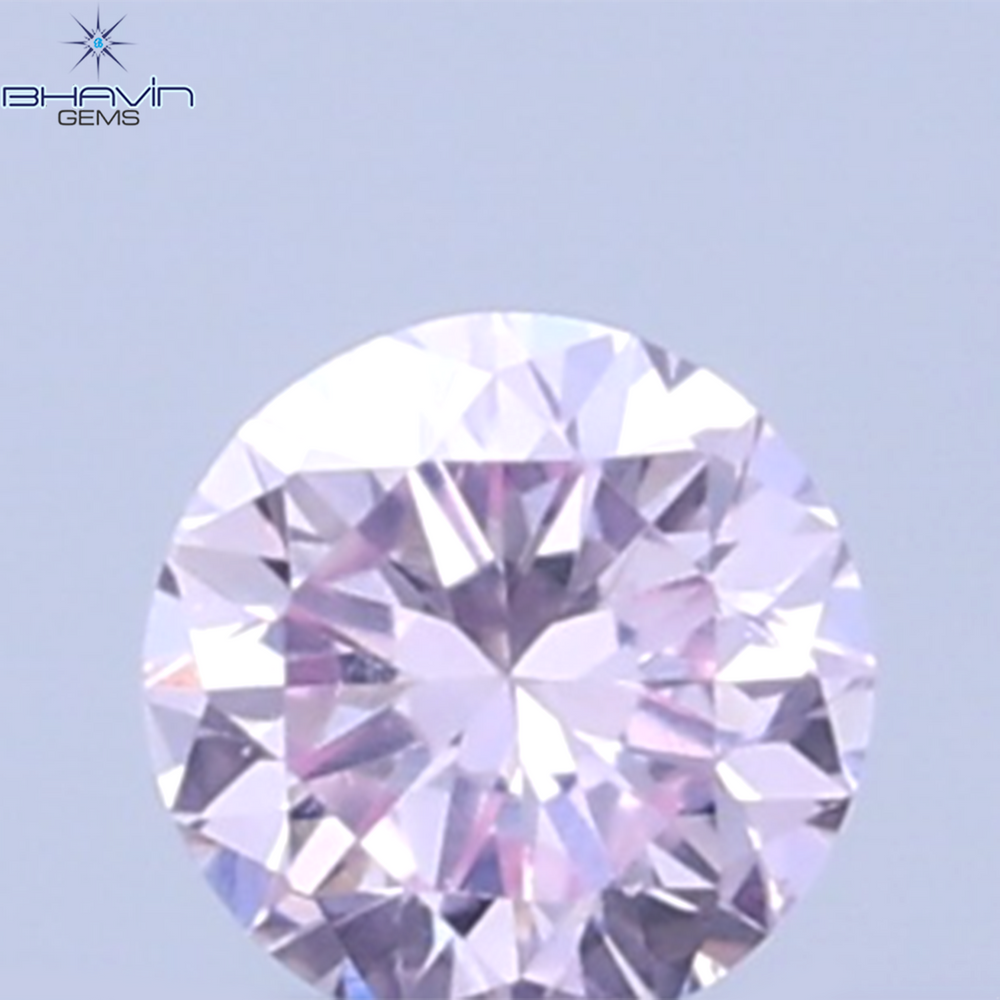 0.03 CT Natural Round Diamond Pink Color Clarity VS1 (1.90 MM)