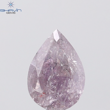 GIA Certified 2.35 CT Pear Diamond Natural Brownish Purplish Pink Color (10.14 MM)