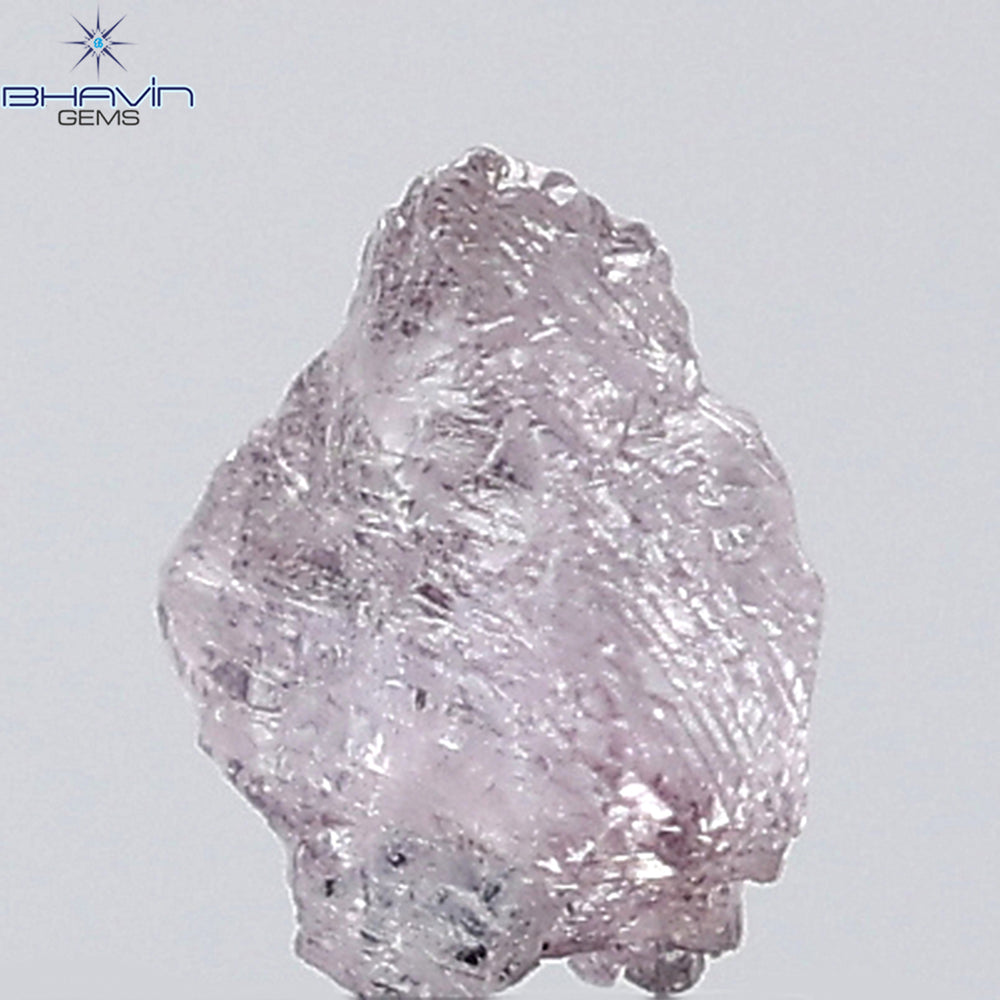 0.54 CT Rough Shape Natural Diamond Pink Color (5.64 MM)