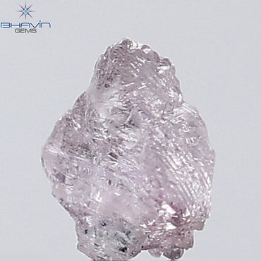 0.54 CT Rough Shape Natural Diamond Pink Color (5.64 MM)