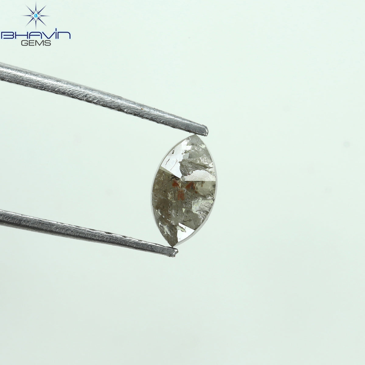 0.44 CT マーキスシェイプ 天然ルースダイヤモンド ブラウンカラー I3 クラリティ (6.40 MM)