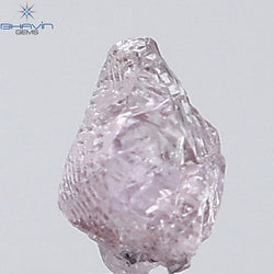 0.54 CT Rough Shape Natural Diamond Pink Color (5.64 MM)
